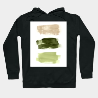 Green brush strokes Hoodie